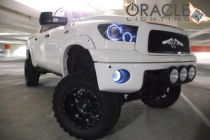 Toyota Tundra Headlight Assemblies - ORACLE Lighting - ColorSHIFT with BC1 Controller - Black Housing - `07-`13